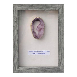 Shadowboxed Geode by C. Damien Fox 2022. For Sale