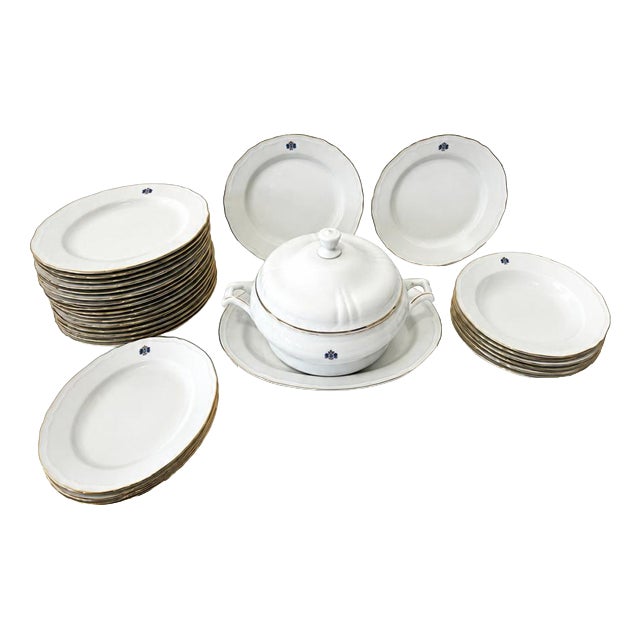 Porcelain Dinner Service from Royal Kent Fine Porcelain, Set of 31 For Sale