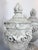 Neoclassical Cast Concrete Urns With Garland Detailing For Sale - Image 4 of 5