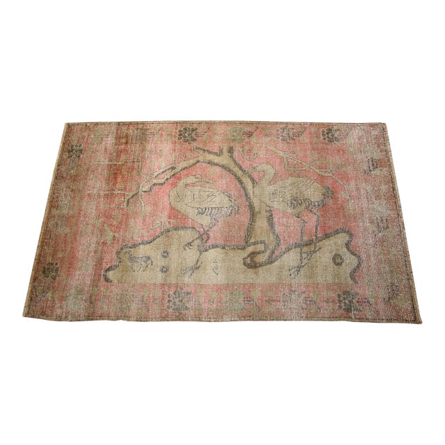 19th Century Animal Print Style Khotan Rug For Sale
