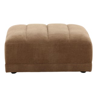 Cocoa Upholstered Ottoman For Sale