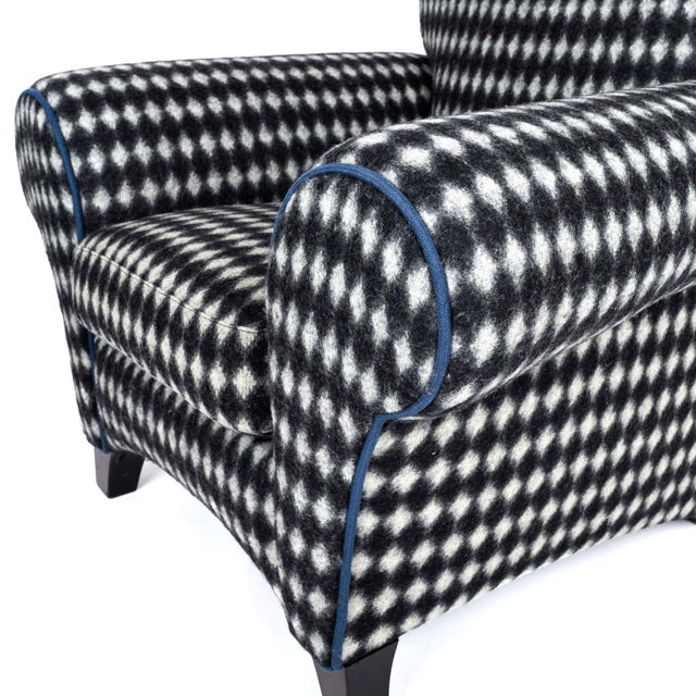 Black 1970s Harlequin Club Chair For Sale - Image 8 of 8