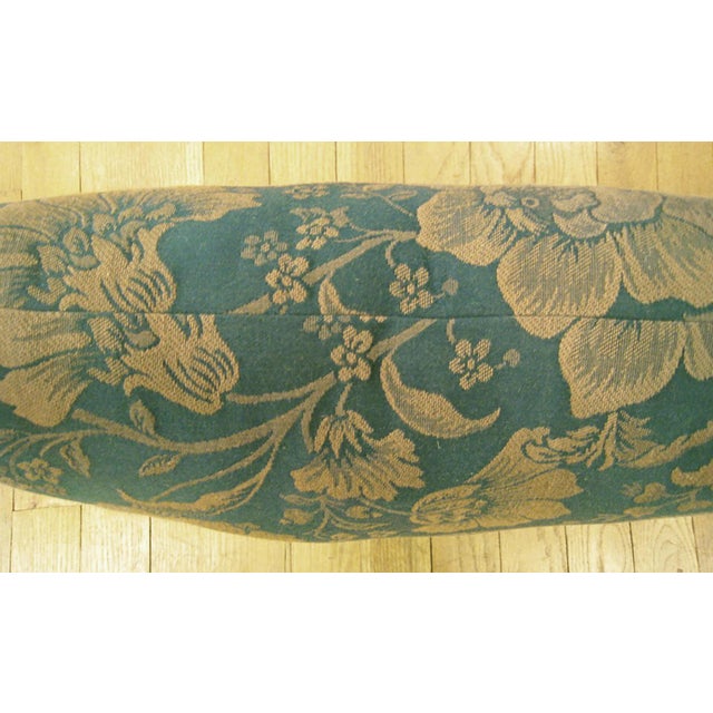 Chinoiserie 1960 Decorative Vintage European Chinoiserie Fabric Pillows with Floral - Set of 4 For Sale - Image 3 of 12