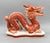 Late 20th Century Vintage Hand-Painted Chinese Porcelain Dragon Sculpture With Flaming Pearl – Gumps San Francisco Style – Chinoiserie / Hollywood Regency For Sale - Image 5 of 14