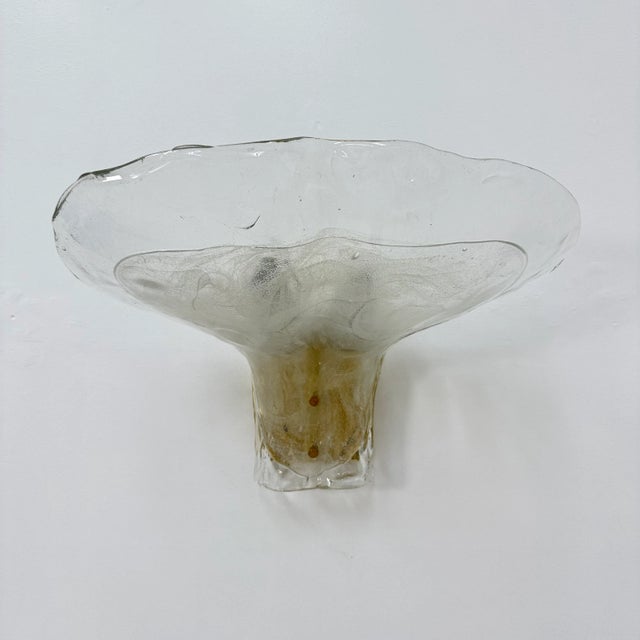 Large Brass and Melting Glass Petal Sconce by J. T. Kalmar for Kalmar, 1970s For Sale - Image 9 of 18
