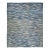 12 X 15 Blue Modern Flat-Weave Wool Rug With Abstract Design For Sale