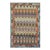 Kilim Rust Blue Wool Rug For Sale
