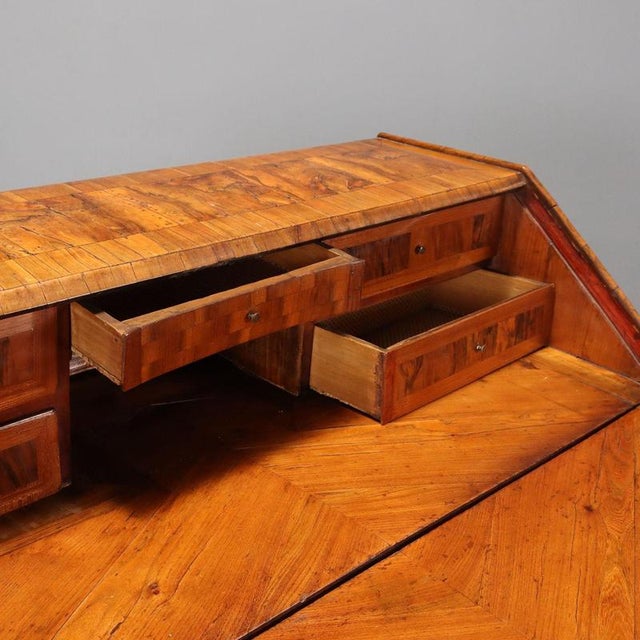 Walnut Drop-Leaf Secretary For Sale - Image 4 of 13