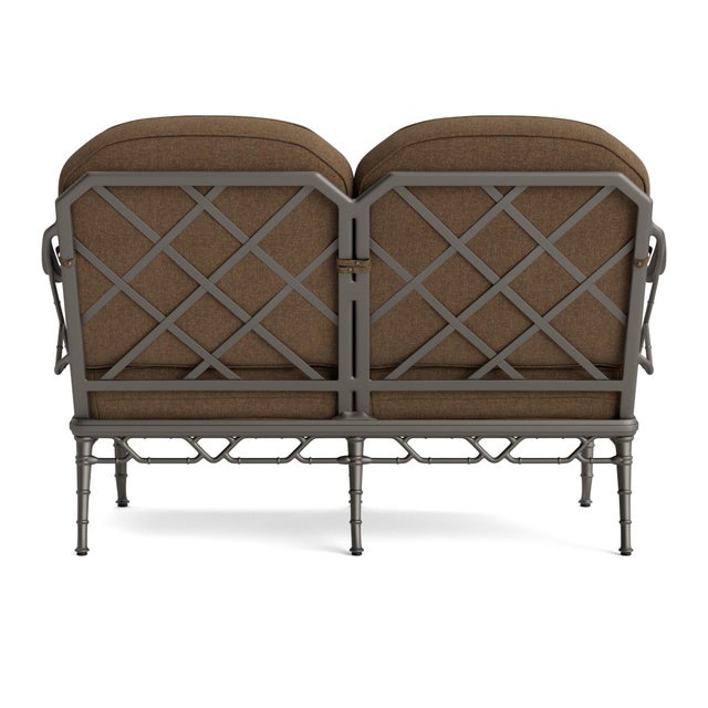 Brown Jordan Brown Jordan Calcutta Loveseat, Mica frame with Fusion Moccasian fabric For Sale - Image 4 of 11