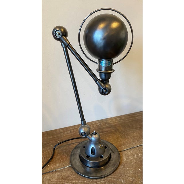 Mid-Century Modern Two-Arm Lamp by Jean-Louis Domecq for Jieldé, 1950s For Sale - Image 3 of 18