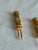 Chinoiserie Vintage Hollywood Regency Gilt Bamboo Corn Holders Set of 8 For Sale - Image 3 of 11