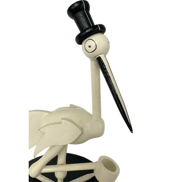 Mid-Century Modern Vintage the Stork Club Nyc Nightclub Tabletop Wood Centerpiece Display For Sale - Image 3 of 12