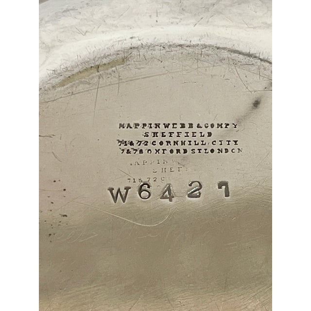 Vintage Engraved Houston Country Club Trophy by Mappin & Webb English Sheffield Plate Serving Dish For Sale - Image 17 of 17