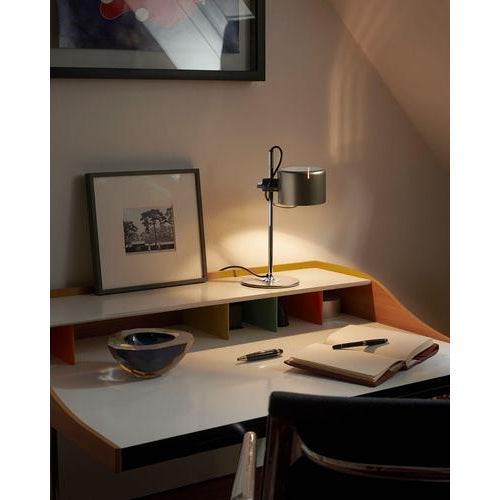 Metal Mini Coupe Table Lamps by Joe Colombo for Oluce, Set of 2 For Sale - Image 7 of 9