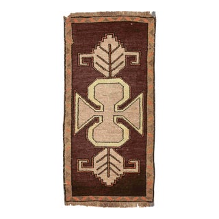 Decorative Vintage Mini Rug For Sale