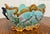 Antique French Onnaing Majolica Cache Pot Planter Bowl Jardiniere Love Birds For Sale - Image 10 of 18