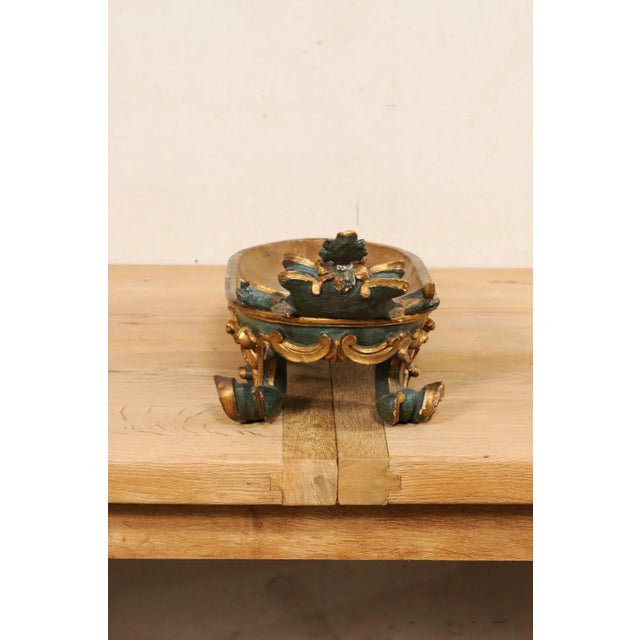 Wood Late 18th Century Italian Carved Wood Bowl For Sale - Image 7 of 11
