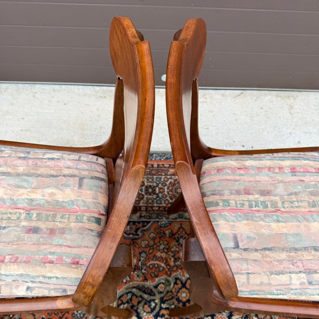 Vintage Pennsylvania House Traditional Duncan Phyfe Cherry Dining Chairs - A Pair (A) For Sale - Image 9 of 16