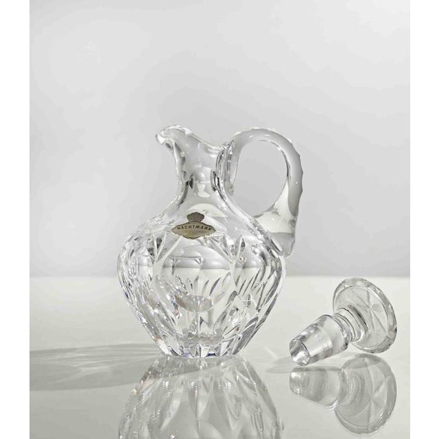 Vintage Crystal Jug realized by the german bavariam firm Nachtmann Crystal. Excellent condition, with cork.