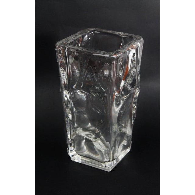 Large Crystal Vase, 1950s For Sale - Image 6 of 10