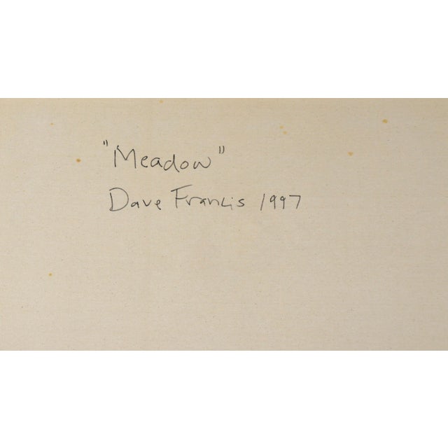 "Meadow" - Textured Expressionist Composition in Acrylic on Canvas by Charles David Francis For Sale - Image 9 of 10
