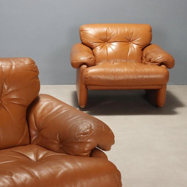 Coronado Lounge Chairs attributed to Tobia Scarpa for B&B Italia, Set of 2 For Sale - Image 3 of 10