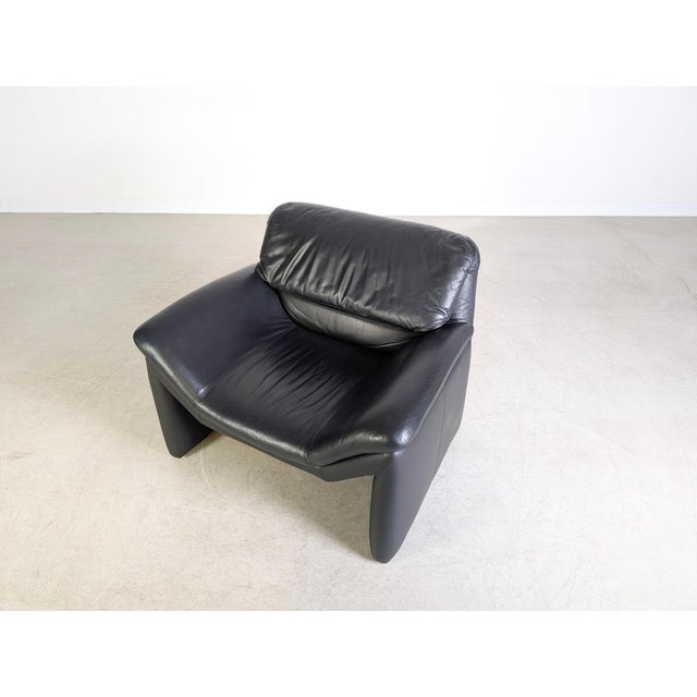 Animal Skin Chair in Leather Black from De Sede For Sale - Image 7 of 12