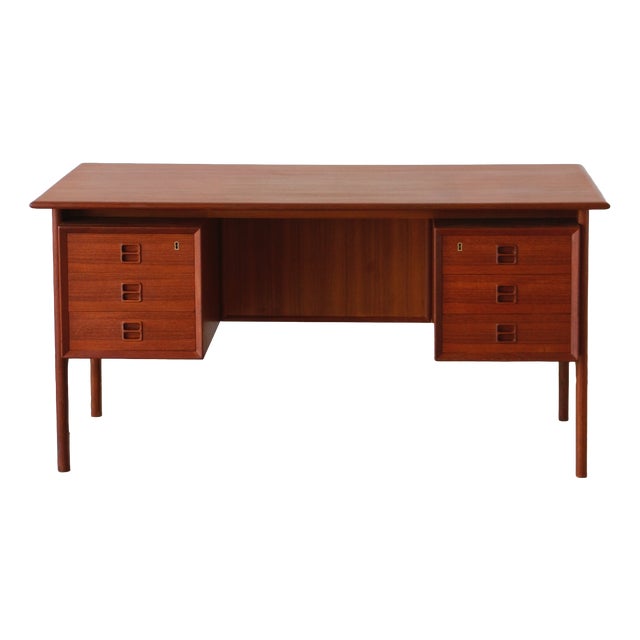 Danish Office in Teak by Erik Brouer, 1960s For Sale