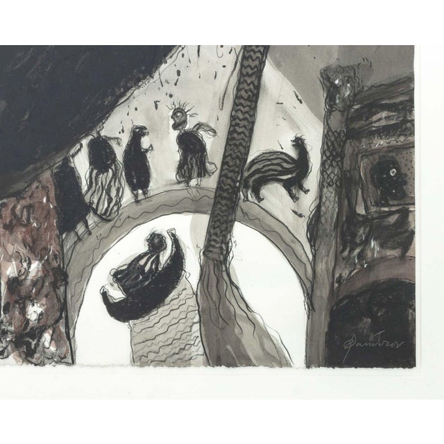 Robert Dandarov Ascension Mixed Media on Paper For Sale - Image 4 of 6