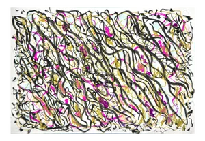 Flowers Ink on Paper by Maurizio Gracceva