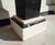 Art Deco Belgian Black Veined Marble and Carrara Marble Column Pied De Stal, 1930s For Sale - Image 10 of 12