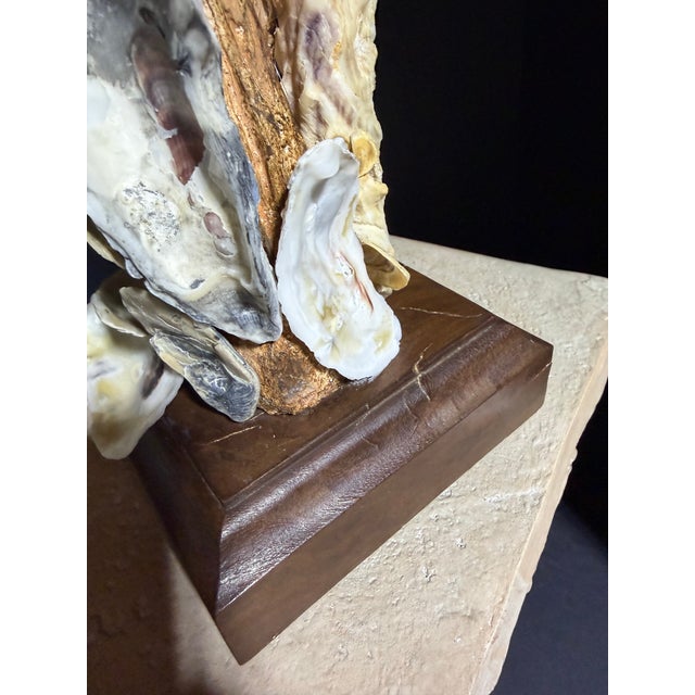 Celestial Meets the Sea-Shell Encrusted Statue-Coastal Art Sculpture For Sale In Chicago - Image 6 of 8