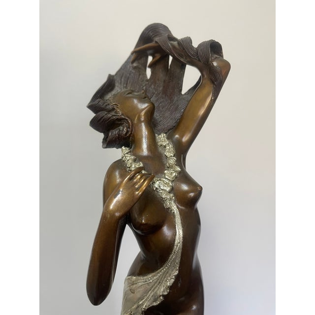 "Primavera" Bronze Sculpture by Angelo Basso For Sale - Image 4 of 10