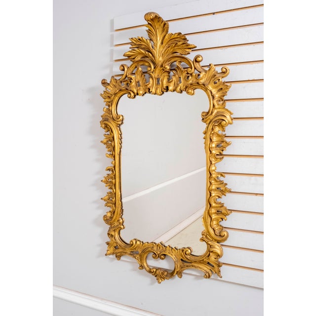Age: Approx: 75 Years Old Details: Vintage Italian Mirror Fine Carved Details High Quality Construction Ornate Carved...