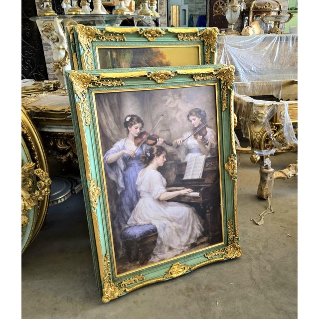 Celebrate the beauty of music, sisterhood, and timeless French elegance with this breathtaking Rococo-inspired wall art....