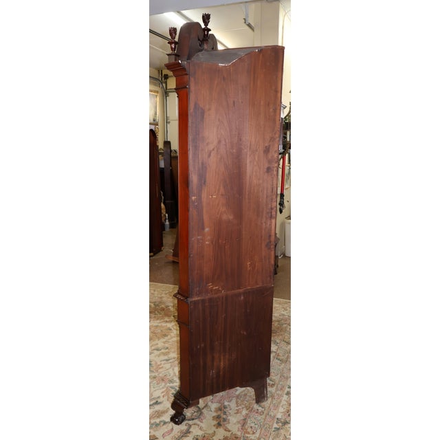 19th Century Mahogany Centennial Chippendale Ball & Claw Corner Cabinet For Sale In New York - Image 6 of 15