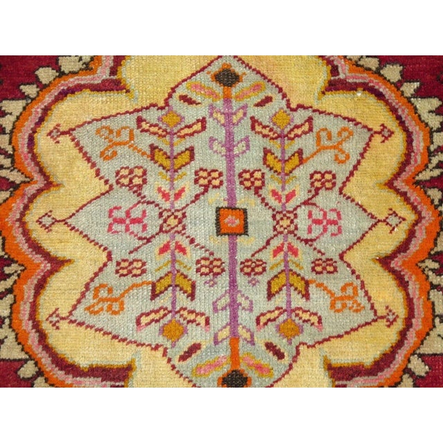 Vintage Turkish Area Rug - 36" X 68" For Sale In Raleigh - Image 6 of 11