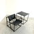 Mid-Century Modern FM62 Chair and Table in Black Leather by Radboud Van Beekum for Pastoe, 1980s, Set of 2 For Sale - Image 3 of 14