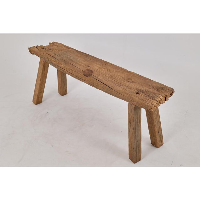 Reclaimed Oak Wood Bench by Logniture For Sale - Image 12 of 18