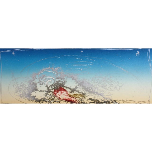 Abstract Expressionist Sam Scott "Dream of Wild Horses I" Hand Signed Limited Edition Etching 1984 For Sale