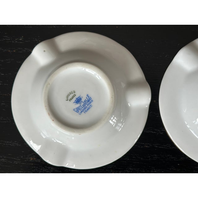 Vintage French Limoges Ashtray Catchall Set of 2 For Sale - Image 15 of 18
