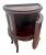 Late 20th Century Late 20th Century China Cabinet Demilune Half Moon Shape Curio Display, Led Lighted, Beveled Glass For Sale - Image 5 of 14