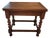 1940s Oak Fold Top Barley Twist Card Table For Sale