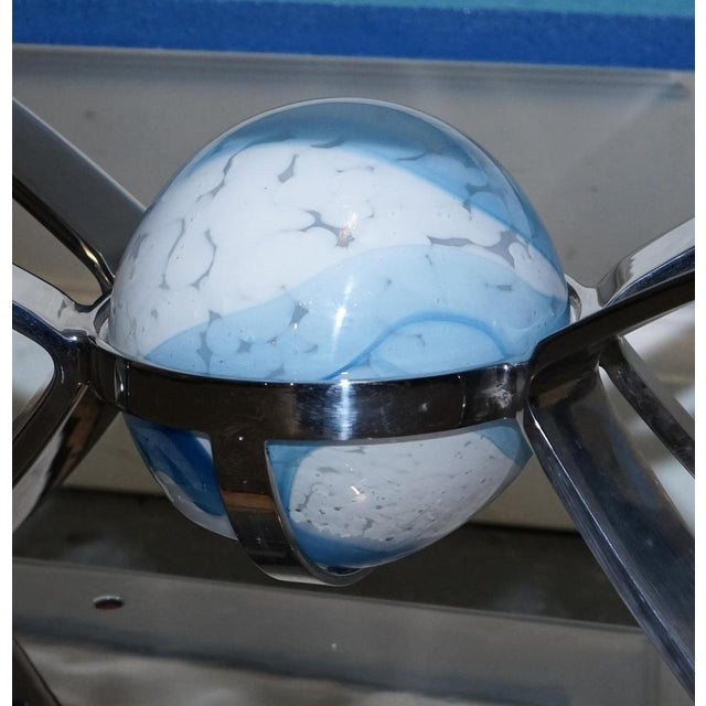 Custom Hand Made Glass Marine Grade Stainless Steel Coffee Table from Soliart For Sale - Image 5 of 18