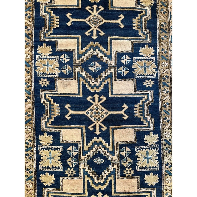 1900s Antique Caucasian Rug For Sale - Image 4 of 5