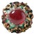 Enamel Brooch by E.G. for Limoges, 1940-1950 For Sale