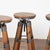 Brown Set of Four 20th Century Pine and Metal Industrial Barstools For Sale - Image 8 of 12