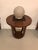 French Art Deco Round Geometric Table Lamp by Sabino For Sale - Image 12 of 13
