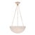 AERIN for Visual Comfort Signature O'Connor Chandelier in Hand-Rubbed Antique Brass & Alabaster For Sale