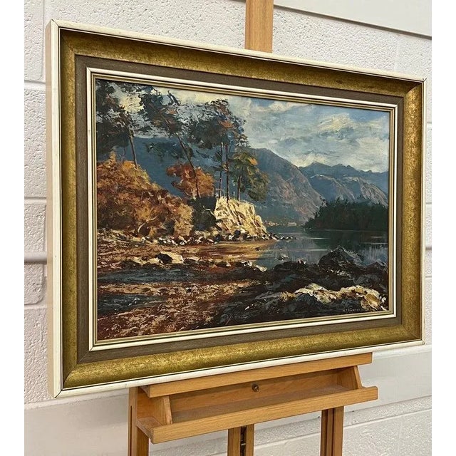 Arthur Terry Blamires, Oil Painting of Derwent Water English Lake District by British Landscape Artist, 1989 For Sale - Image 6 of 13